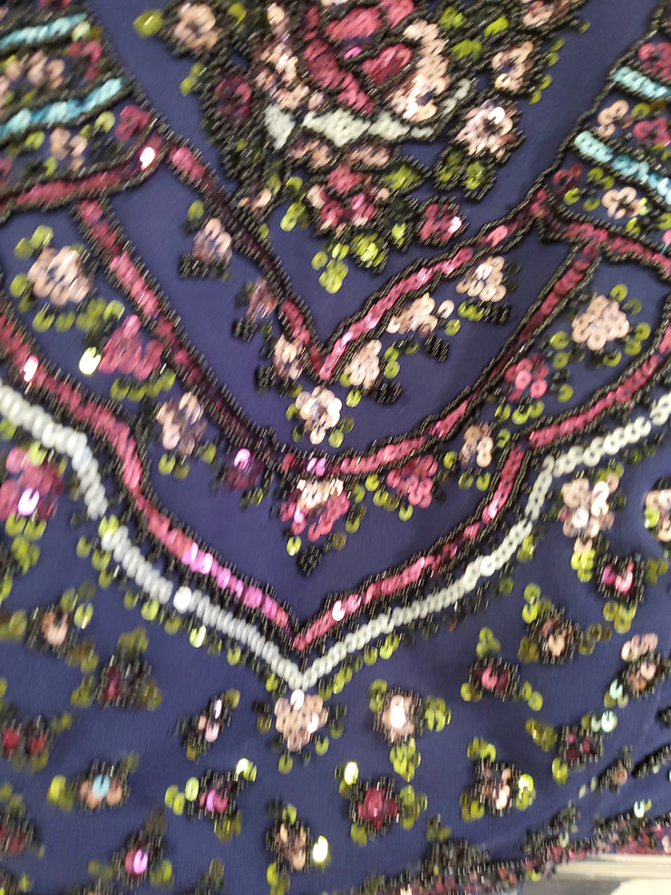 NAVY 2 PC. LONG DRESS SET