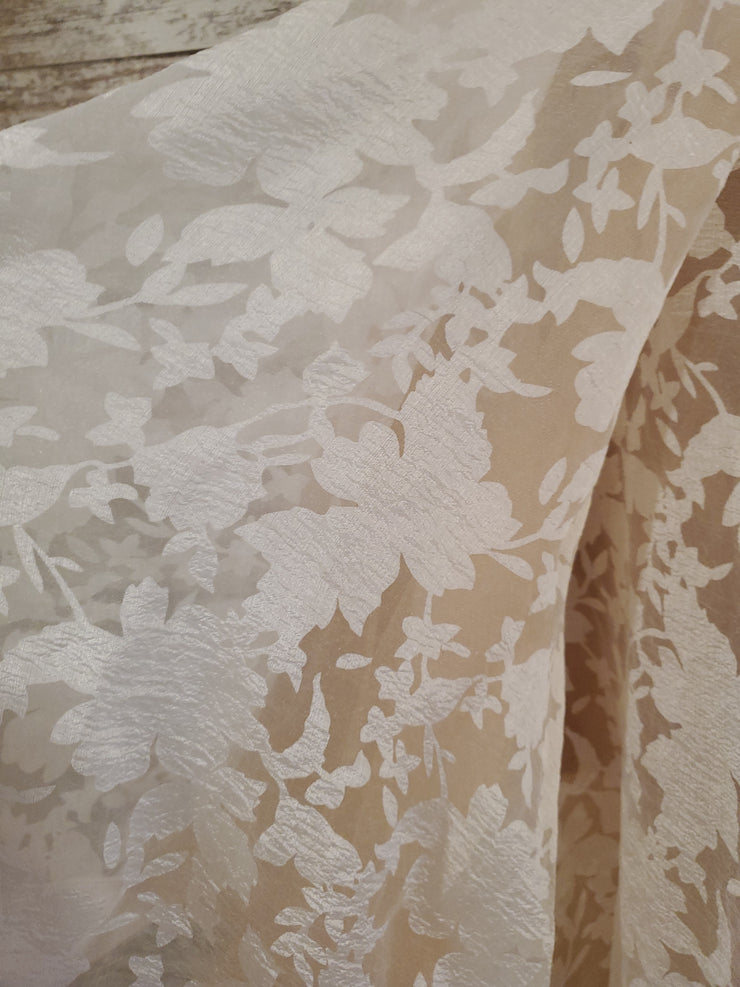 WHITE/TAN 2 PC. GOWN SET
