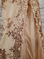 GOLD SPARKLY LONG GOWN (NEW)