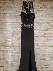 BLACK LONG EVENING GOWN