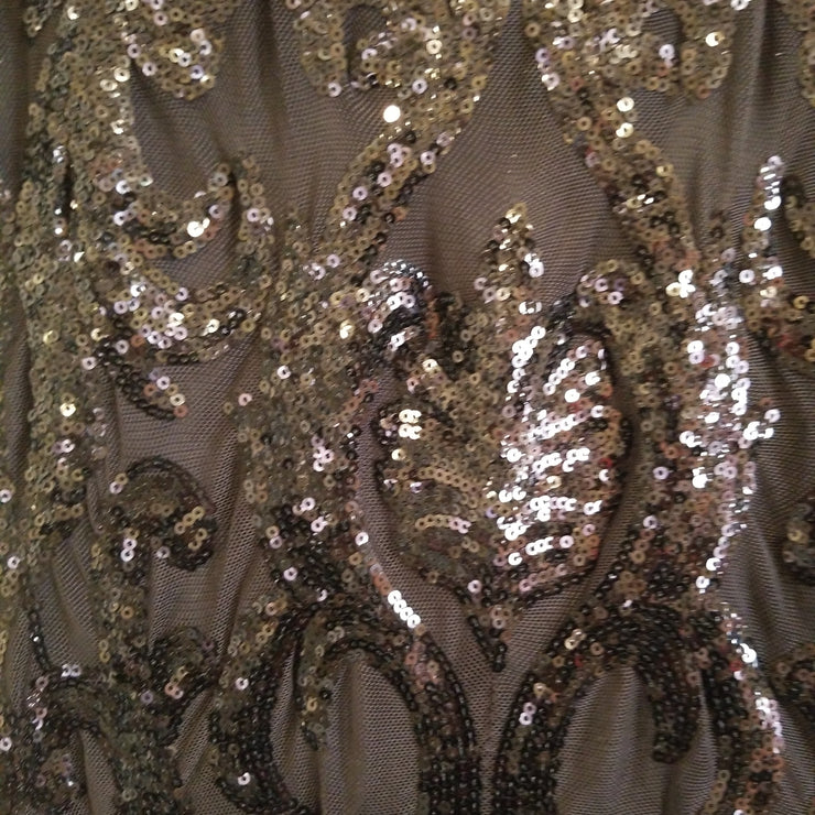 BLACK SPARKLY LONG EVENING GOW