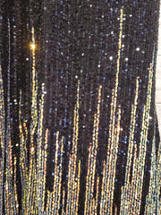 BLACK SPARKLY LONG EVENING GOW