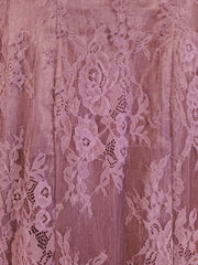 NAVY LACE LONG EVENING GOWN