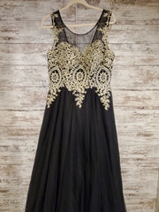 BLACK/GOLD A LINE/PRINCESS GOW