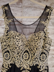 BLACK/GOLD A LINE/PRINCESS GOW