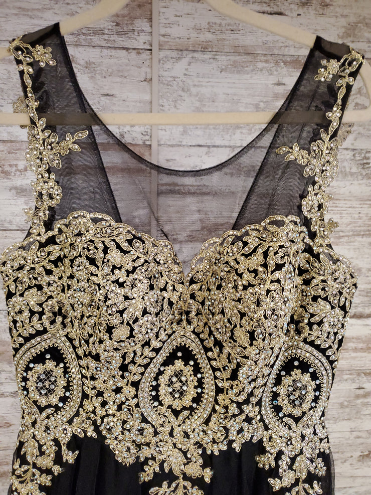 BLACK/GOLD A LINE/PRINCESS GOW