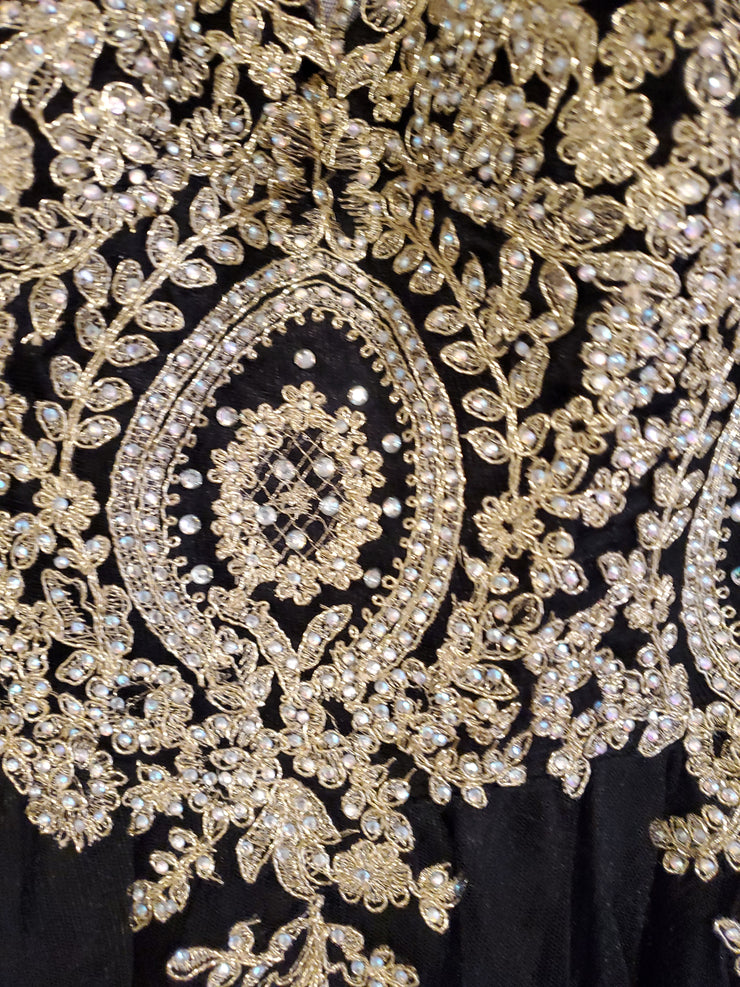 BLACK/GOLD A LINE/PRINCESS GOW
