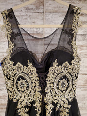 BLACK/GOLD A LINE/PRINCESS GOW