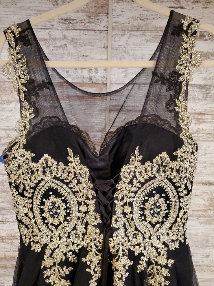 BLACK/GOLD A LINE/PRINCESS GOW