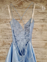 BLUE A LINE GOWN