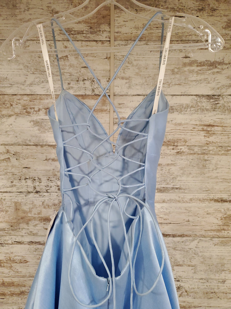 BLUE A LINE GOWN
