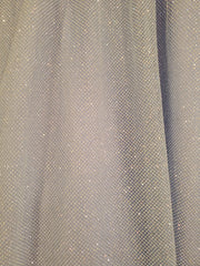 BLUE SPARKLY A LINE GOWN