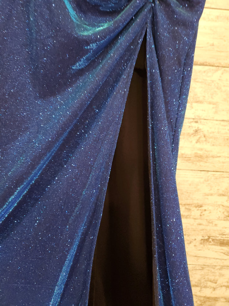 ROYAL BLUE SPARKLY LONG GOWN