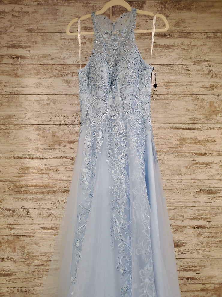 BLUE A LINE GOWN (NEW)