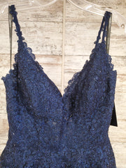 NAVY A LINE GOWN (NEW)