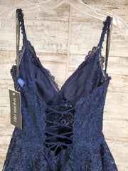 NAVY A LINE GOWN (NEW)