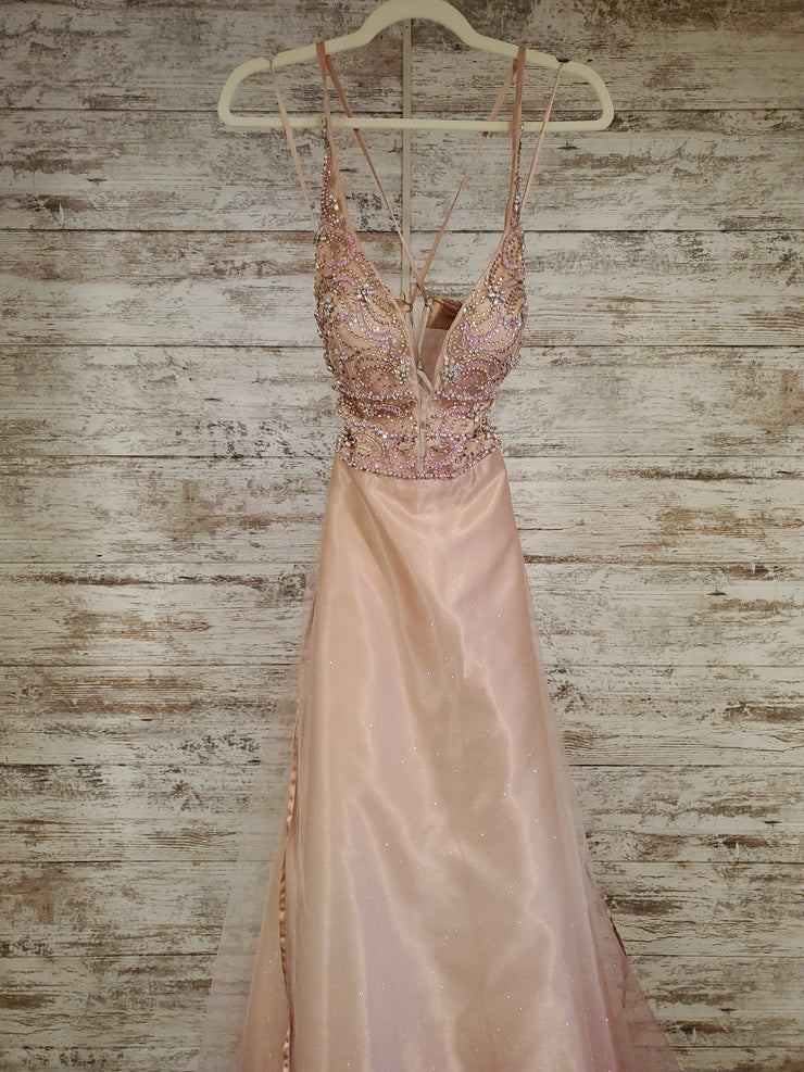 PINK A LINE GOWN