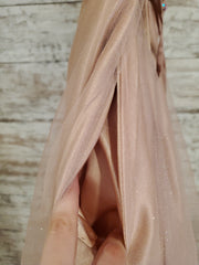 PINK A LINE GOWN