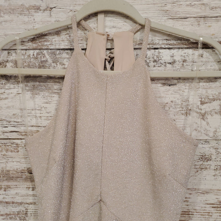 BLUSH SPARKLY SHORT DRESS