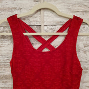 RED VELOUR SHORT DRESS