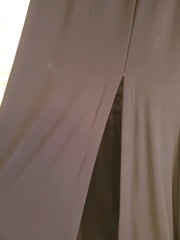 BLACK/TAN LONG EVENING GOWN