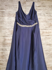 NAVY A LINE GOWN