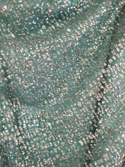 GREEN SPARKLY LONG EVENING GOW