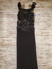 BLACK LONG EVENING GOWN