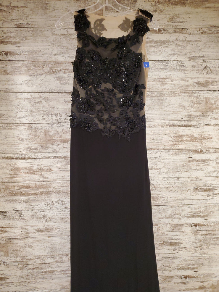 BLACK LONG EVENING GOWN