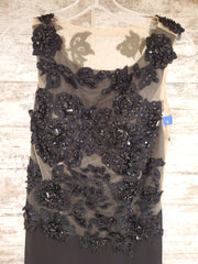 BLACK LONG EVENING GOWN