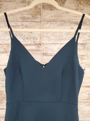 GREEN LONG EVENING GOWN