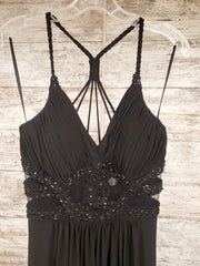 BLACK LONG EVENING GOWN
