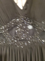 BLACK LONG EVENING GOWN