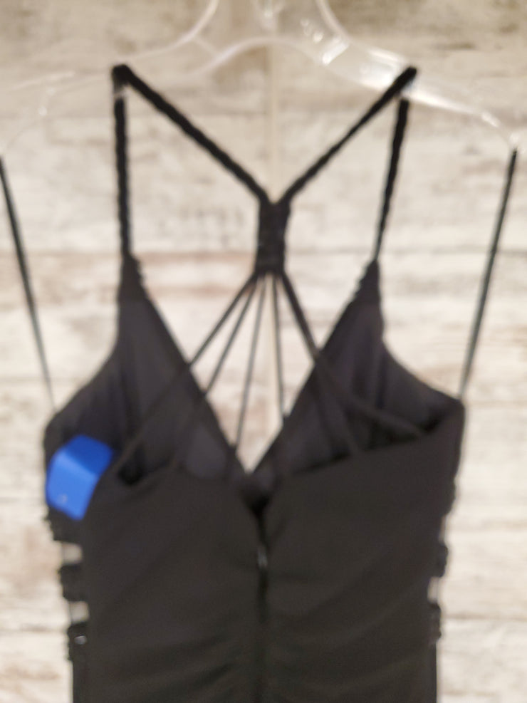 BLACK LONG EVENING GOWN