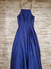 NAVY A LINE GOWN