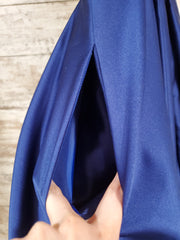 NAVY A LINE GOWN