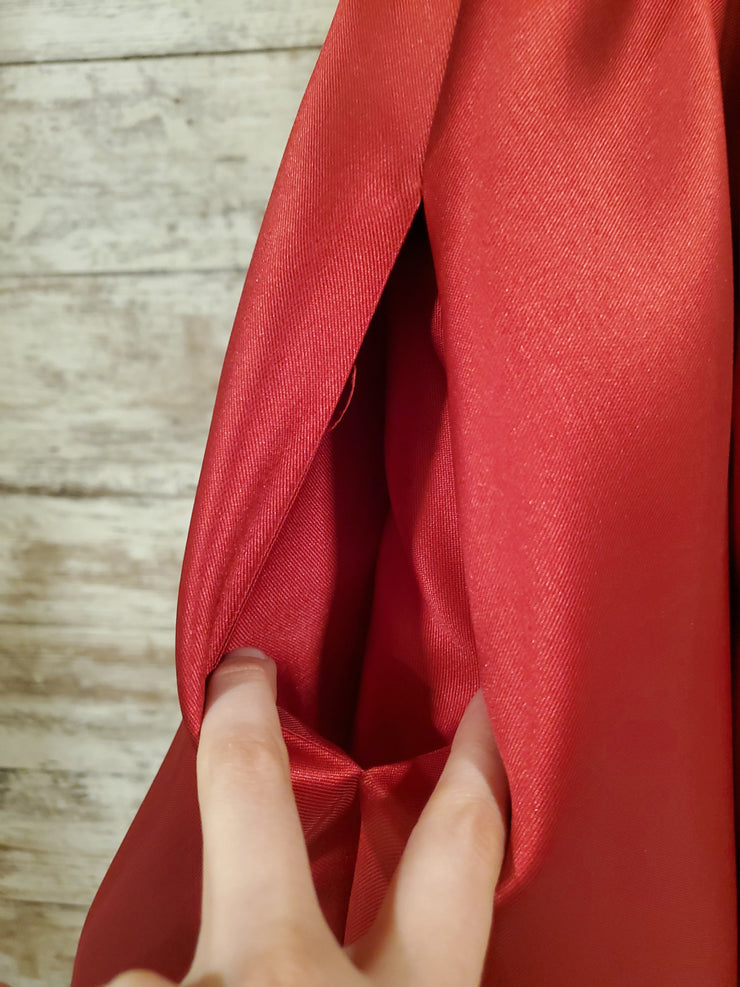 RED A LINE GOWN