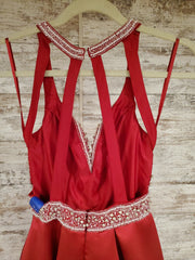 RED A LINE GOWN