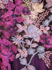 NAVY/PURPLE PRINCESS A LINE