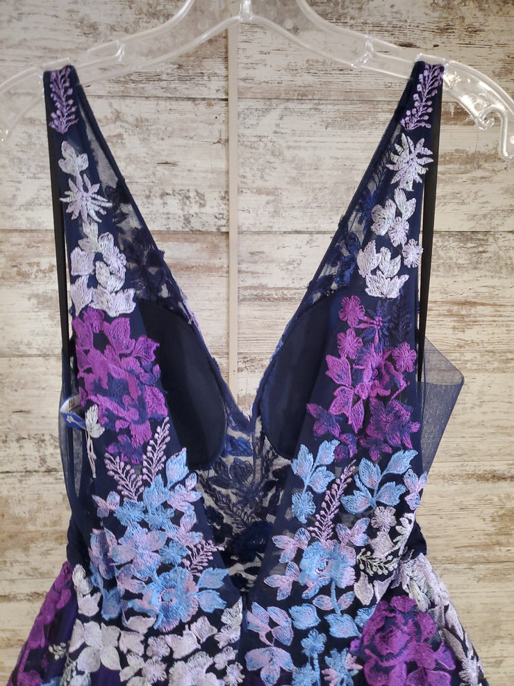 NAVY/PURPLE PRINCESS A LINE