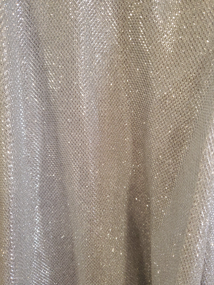 SILVER A LINE GOWN