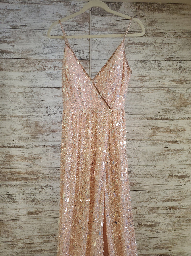 PEACH A LINE GOWN