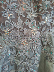 TEAL A LINE GOWN (NEW)