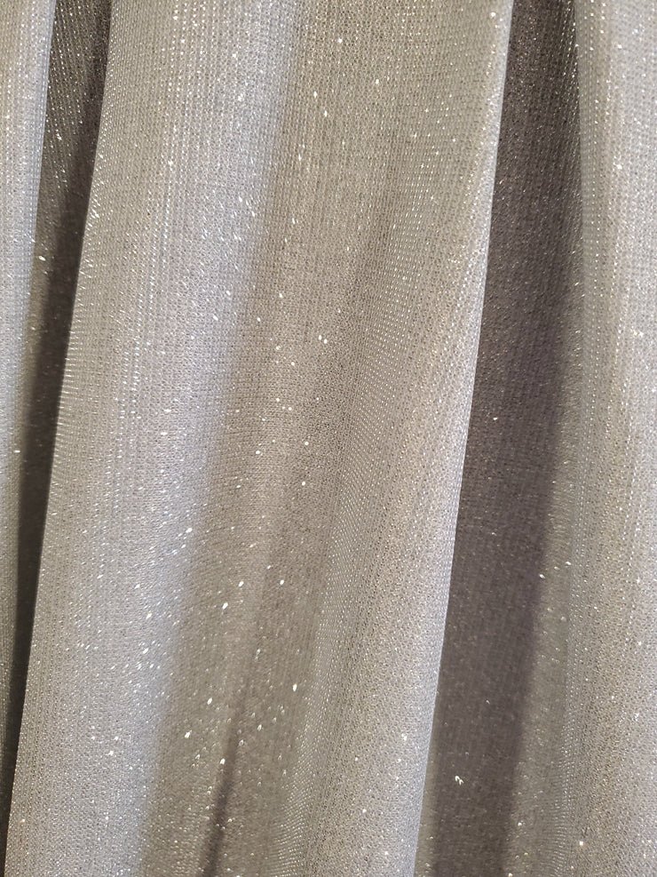 SILVER A LINE GOWN