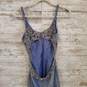 BLUE SPARKLY SHORT DRESS