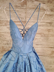 BLUE A LINE GOWN