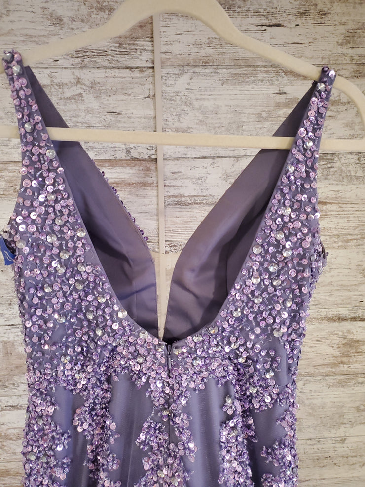 PURPLE SEQUIN MERMAID GOWN