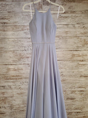 GRAY LONG EVENING GOWN