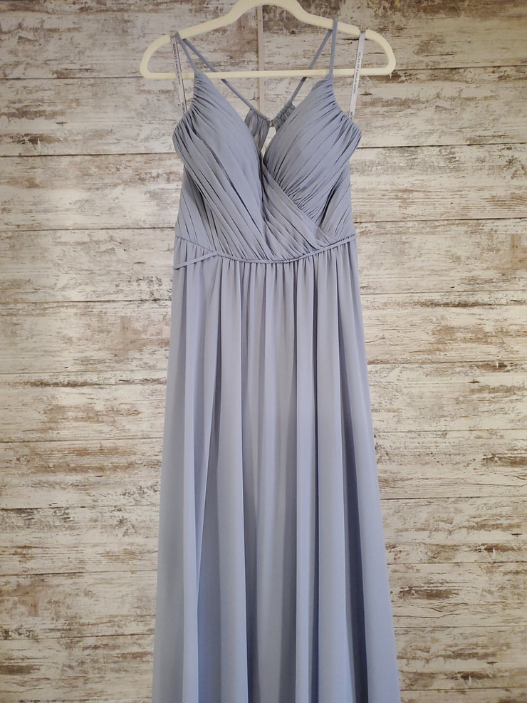 GRAY LONG EVENING GOWN