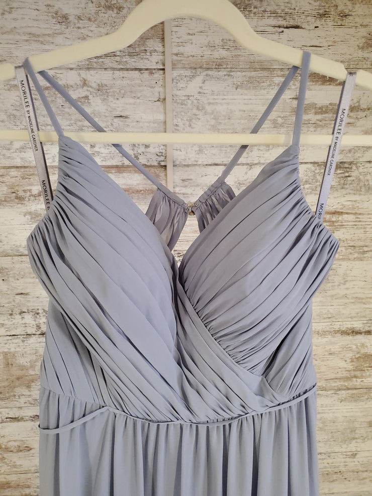 GRAY LONG EVENING GOWN